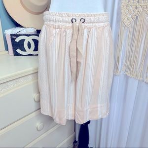 NWT Denim 247 Aztec Shorts Peach Drawstring sz 14